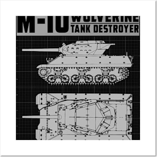 M-10 TANK DESTROYER (WOLVERINE) Posters and Art